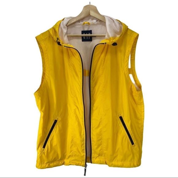 Vintage Gap Lightweight Zippered Vest Hooded - Picture 2 of 8